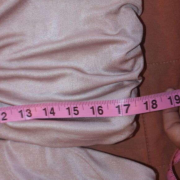 BP  Ruched Cutout Blush Mini Dress Women Size 1x - Picture 8 of 9